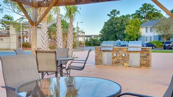 Bbq grilling area